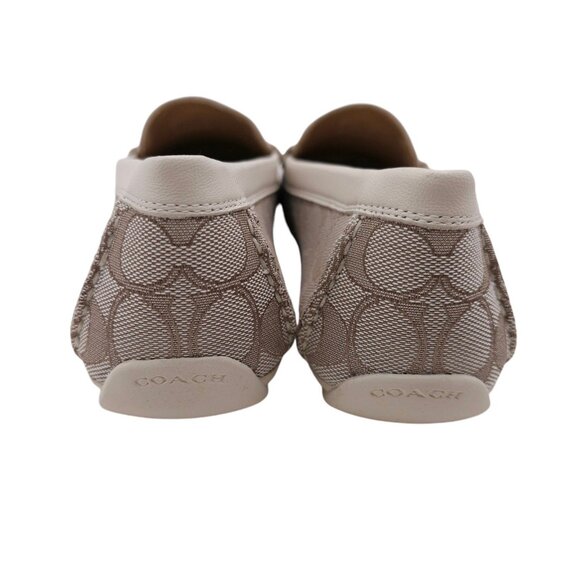 COACH Marley Driver Signature Loafer STONE CHALK Canvas NEW WITHOUT BOX 10B - Picture 4 of 8